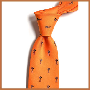 Bird Dog Bay OC Silk Tie – Orange