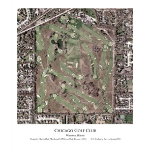 Aerial Poster - Chicago Golf Club