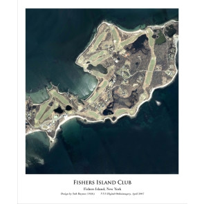 Aerial Poster - Fishers Island