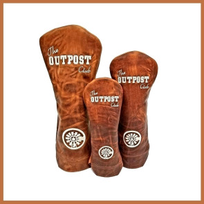 OC Leather Head Covers from the Winston Collection – Brown (Whiskey)